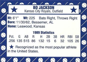 1990 Grand Slam (unlicensed) #NNO Bo Jackson Back