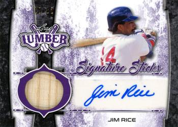 2021 Leaf Lumber - Signature Sticks Autographs Purple #SS-JR1 Jim Rice Front