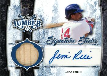 2021 Leaf Lumber - Signature Sticks Autographs Navy Blue #SS-JR1 Jim Rice Front