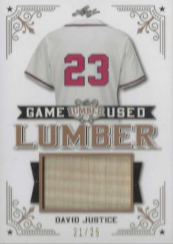 2021 Leaf Lumber - Game Used Lumber Bronze #GUL-24 David Justice Front