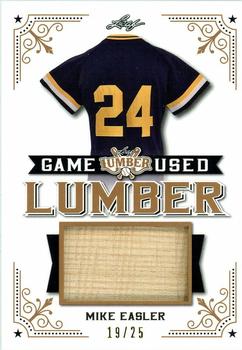 2021 Leaf Lumber - Game Used Lumber Bronze #GUL-67 Mike Easler Front