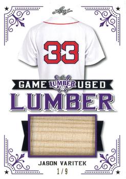 2021 Leaf Lumber - Game Used Lumber Purple #GUL-42 Jason Varitek Front