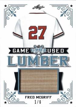 2021 Leaf Lumber - Game Used Lumber Platinum #GUL-36 Fred McGriff Front