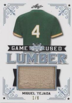 2021 Leaf Lumber - Game Used Lumber Platinum #GUL-66 Miguel Tejada Front