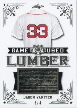 2021 Leaf Lumber - Game Used Lumber Pewter #GUL-42 Jason Varitek Front