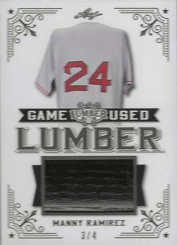 2021 Leaf Lumber - Game Used Lumber Pewter #GUL-62 Manny Ramirez Front