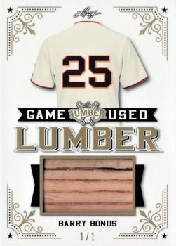 2021 Leaf Lumber - Game Used Lumber Gold #GUL-02 Barry Bonds Front