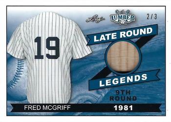 2021 Leaf Lumber - Late Round Legends Navy Blue #LRL-05 Fred McGriff Front