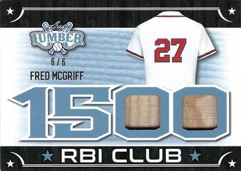 2021 Leaf Lumber - 1500 RBI Club Relics Platinum #RBI-15 Fred McGriff Front