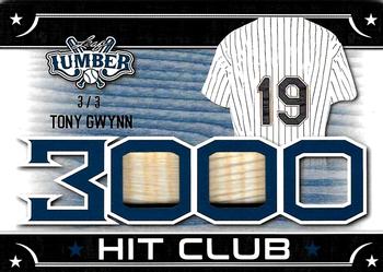 2021 Leaf Lumber - 3000 Hit Club Relics Navy Blue #3HC-19 Tony Gwynn Front