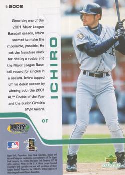 2002 Upper Deck Collectibles MLB PlayMakers #I-2002 Ichiro Back