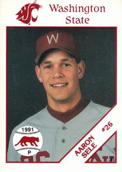 1991 Washington State Cougars #11 Aaron Sele Front