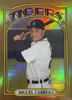 2021 Topps Heritage - Chrome Gold Refractor #107 Miguel Cabrera Front