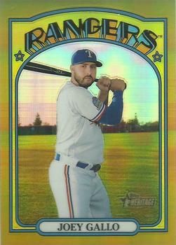 2021 Topps Heritage - Chrome Gold Refractor #179 Joey Gallo Front