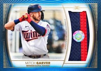 2021 Topps Definitive Collection - Jumbo Relic Collection Blue #DJR-MG Mitch Garver Front