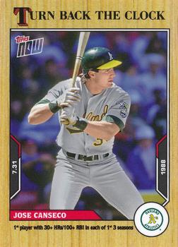 2021 Topps Now Turn Back the Clock #122 Jose Canseco Front