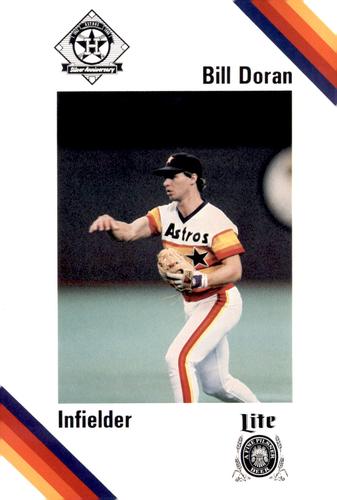 1986 Lite Beer Houston Astros #NNO Bill Doran Front