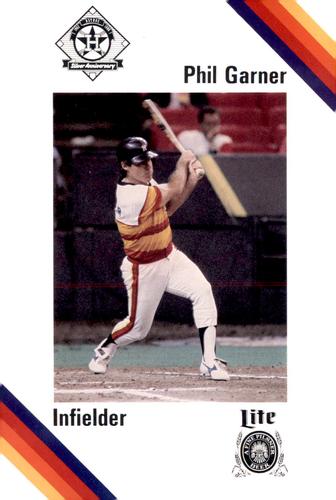 1986 Lite Beer Houston Astros #NNO Phil Garner Front