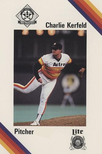 1986 Lite Beer Houston Astros #NNO Charlie Kerfeld Front