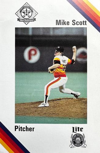 1986 Lite Beer Houston Astros #NNO Mike Scott Front