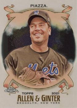 2021 Topps Allen & Ginter Chrome #3 Mike Piazza Front