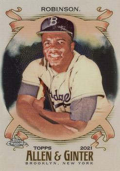 2021 Topps Allen & Ginter Chrome #36 Jackie Robinson Front