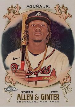 2021 Topps Allen & Ginter Chrome #72 Ronald Acuña Jr. Front