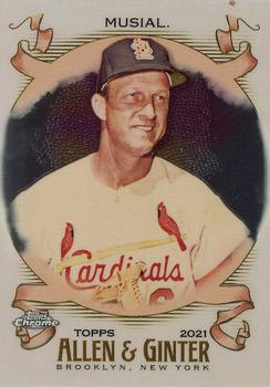 2021 Topps Allen & Ginter Chrome #84 Stan Musial Front