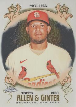 2021 Topps Allen & Ginter Chrome #91 Yadier Molina Front