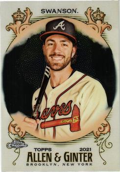 2021 Topps Allen & Ginter Chrome #112 Dansby Swanson Front