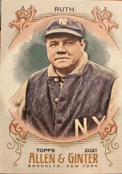 2021 Topps Allen & Ginter Chrome #120 Babe Ruth Front