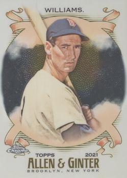 2021 Topps Allen & Ginter Chrome #148 Ted Williams Front
