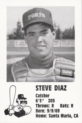 1990 Stockton Ports #NNO Steve Diaz Front
