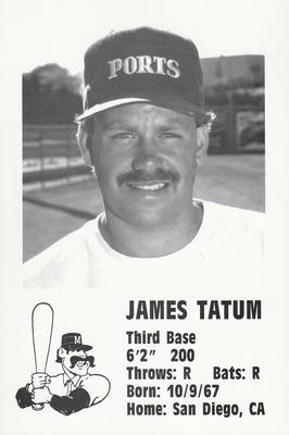 1990 Stockton Ports #NNO James Tatum Front