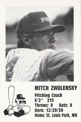 1990 Stockton Ports #NNO Mitch Zwolensky Front