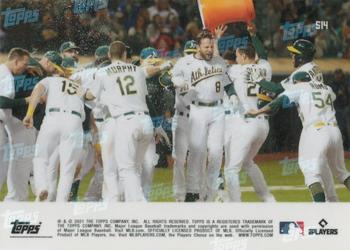 2021 Topps Now - Blue #514 Jed Lowrie Back