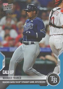 2021 Topps Now - Blue #703 Wander Franco Front