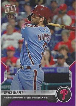 2021 Topps Now - Purple #819 Bryce Harper Front