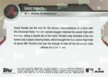 2021 Topps Now - Red #113 David Peralta Back