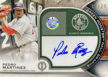 2021 Topps Tribute - Green Monster Wall Graphs #GMAR-PM Pedro Martinez Front