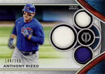 2021 Topps Tribute - Tribute Triple Relics #TTR-AR Anthony Rizzo Front