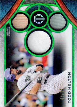 2021 Topps Tribute - Tribute Triple Relics Green #TTR-TH Todd Helton Front
