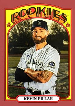 2021 Topps Heritage - Red #236 Kevin Pillar Front