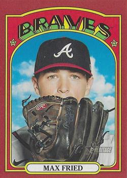 2021 Topps Heritage - Red #262 Max Fried Front