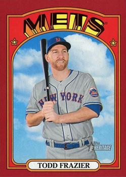 2021 Topps Heritage - Red #490 Todd Frazier Front