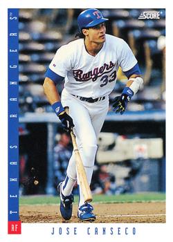 1993 Score #13 Jose Canseco Front