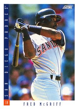 1993 Score #44 Fred McGriff Front