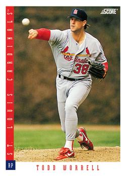 1993 Score #635 Todd Worrell Front