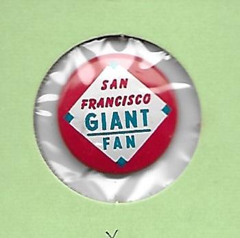 1964 Guy's Potato Chips Pins #NNO San Francisco Giants Fan Front