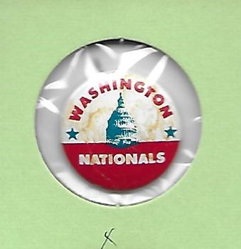 1964 Guy's Potato Chips Pins #NNO Washington Nationals Front